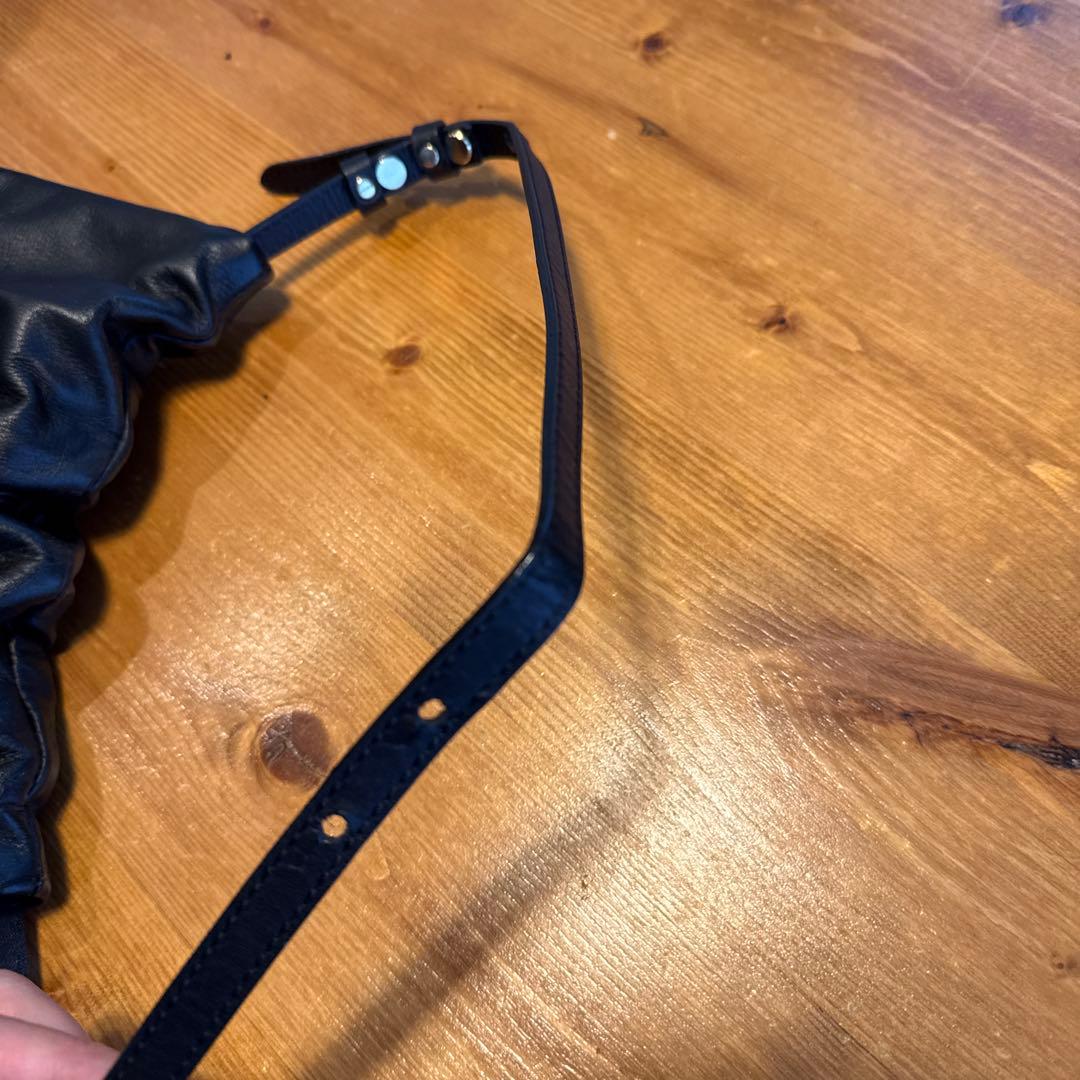 russet gemeil レザーワンハンドルバッグ ショルダー 黒