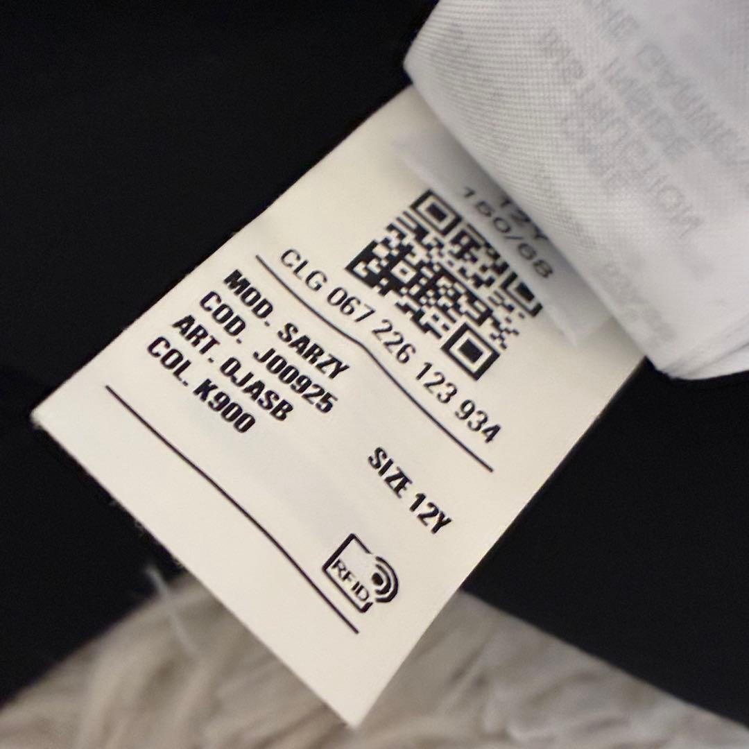 DIESEL ラインストーン デニム切替 ショート丈 黒 ブラック