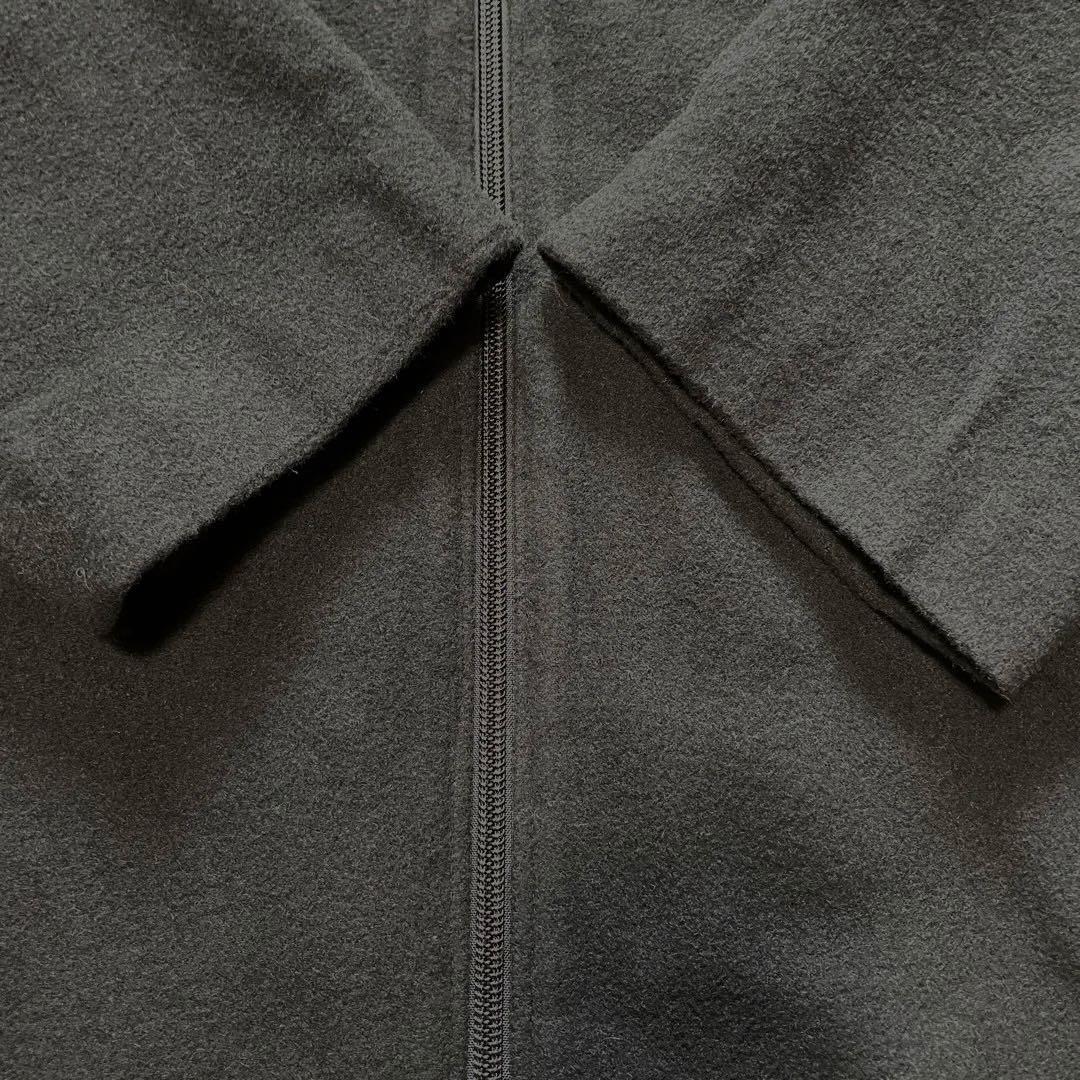 BEARDSLEY メルトンウール混　フーディコート ビッグシルエット　ブラック