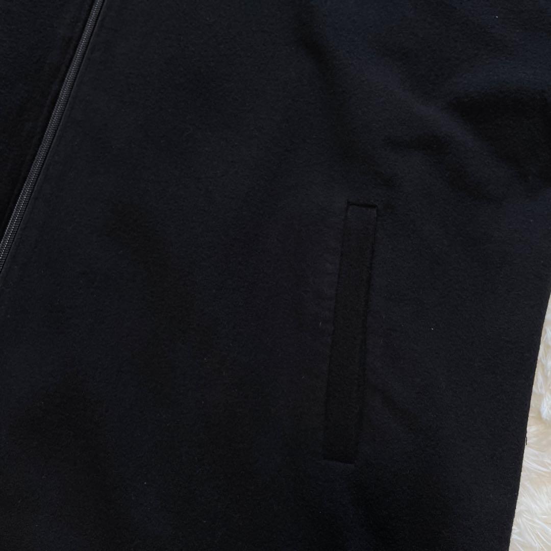 BEARDSLEY メルトンウール混　フーディコート ビッグシルエット　ブラック