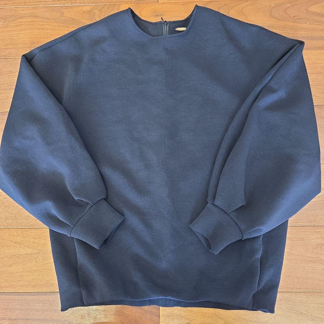 ドゥーズィエムクラスダンブルフィットクルーネックプルオーバー黒