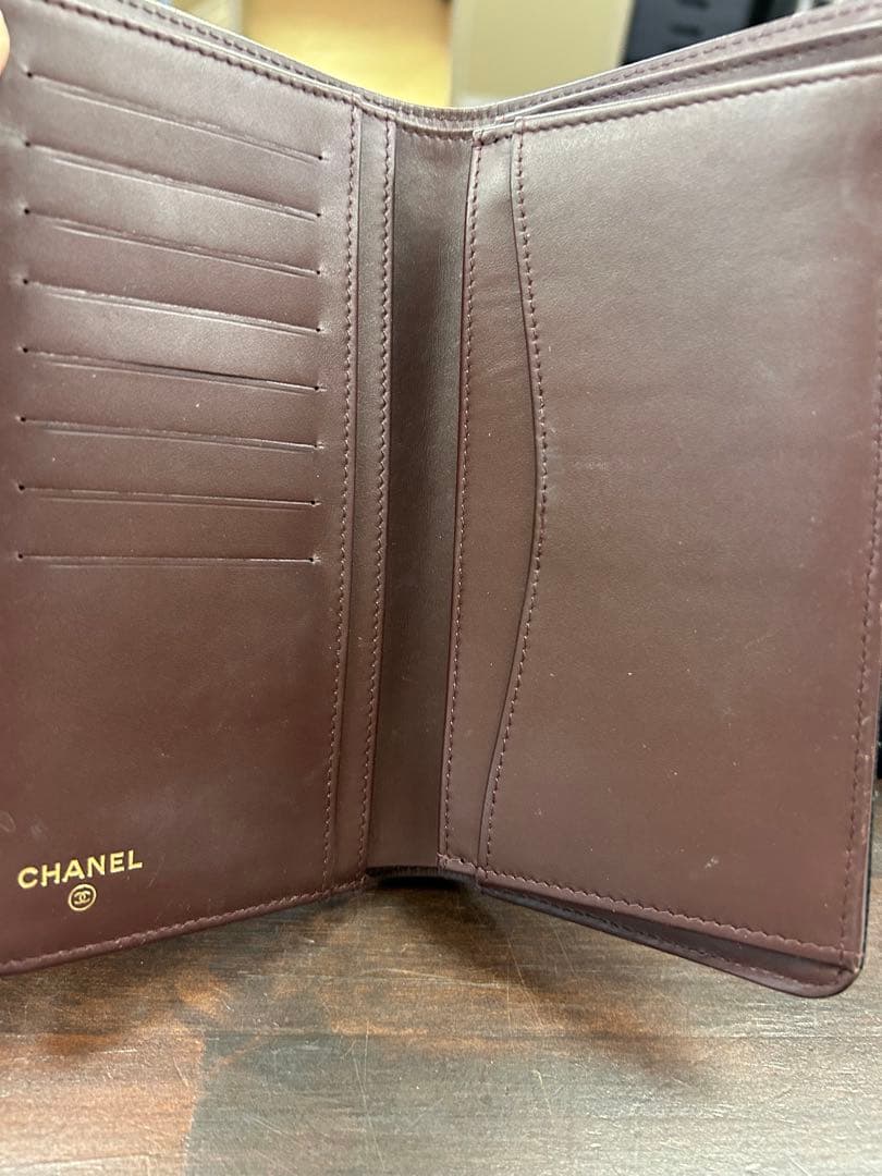 Chanel ブラックキルティング 長財布