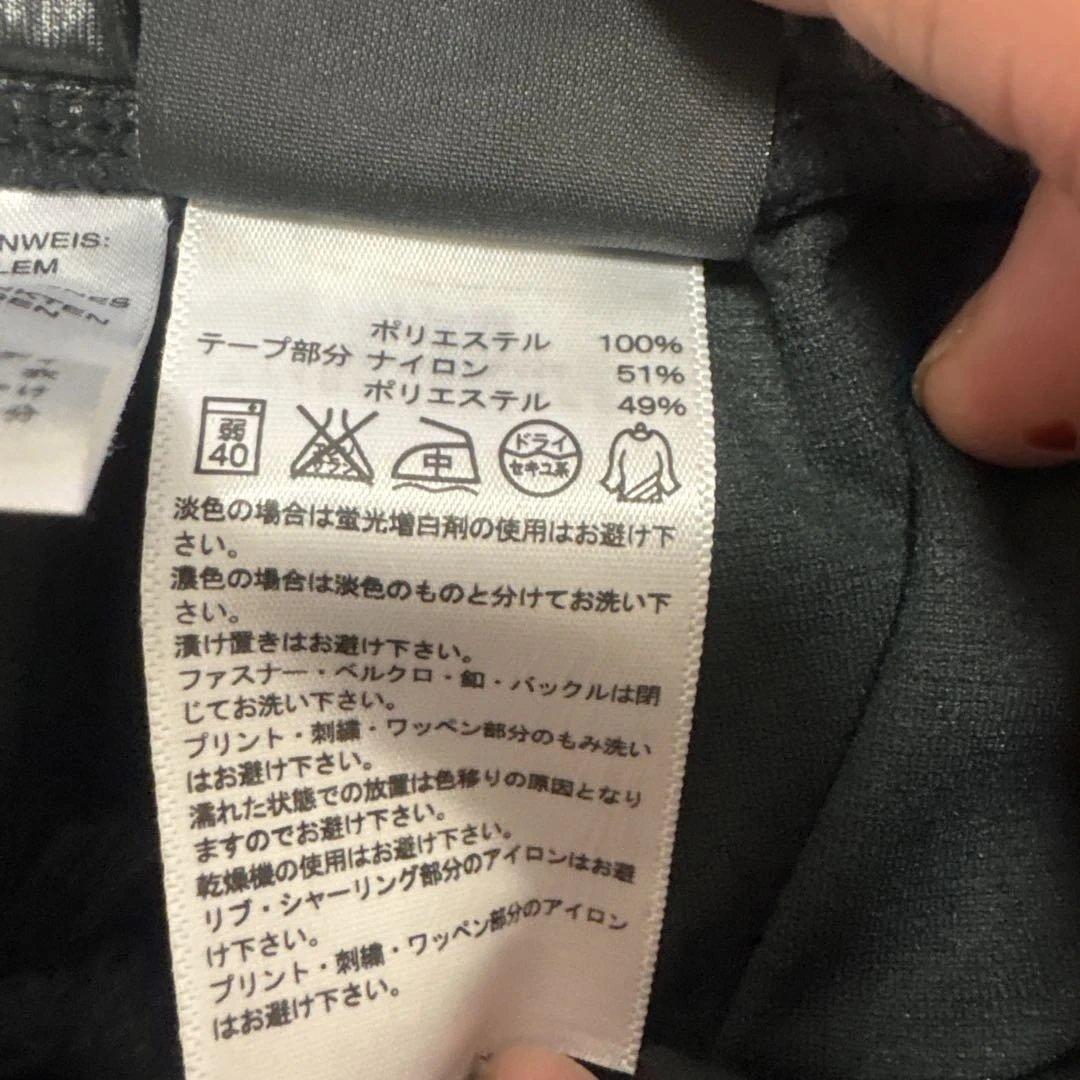 TIti⭐︎アディダス 希少★セットアップ シルバー三本ライン レザー風　M