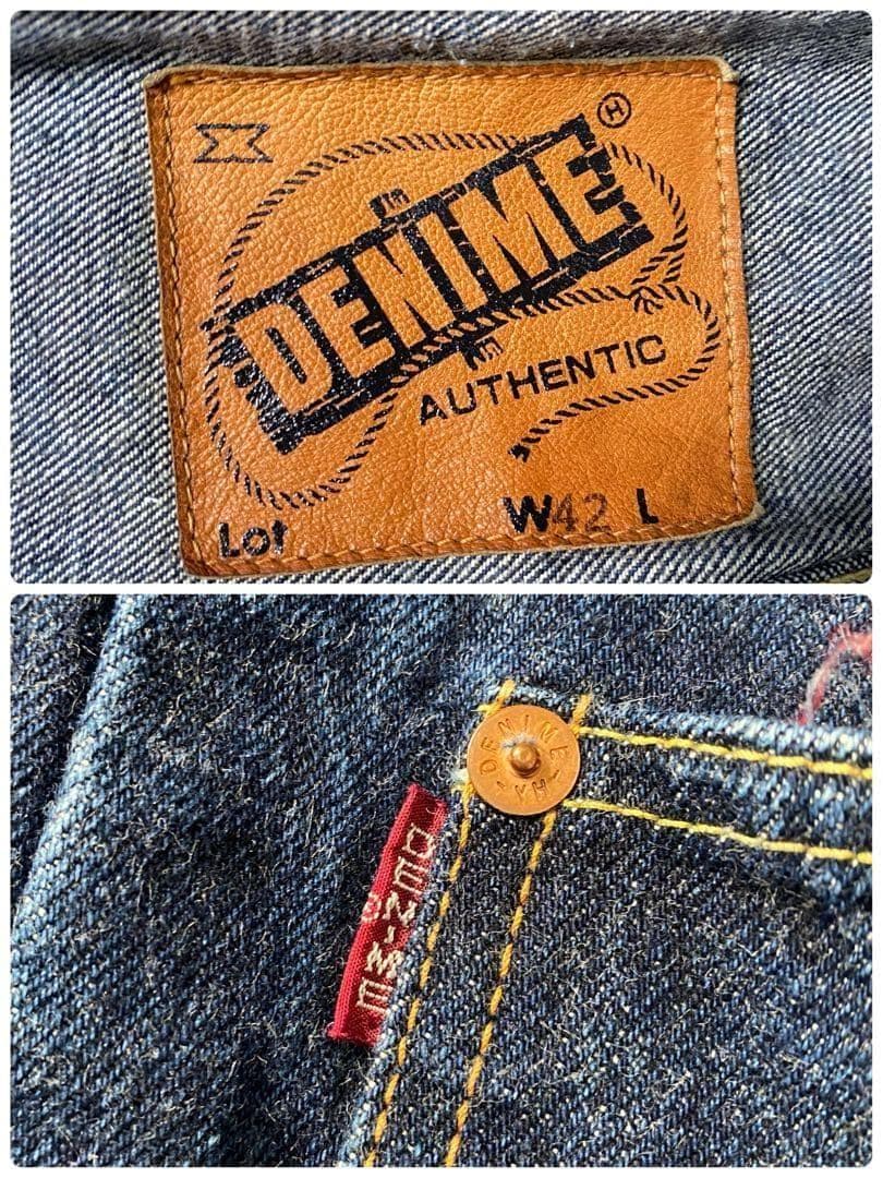 美品】ドゥニーム　デニムジャケット　1st　セルビッジ　大きいサイズ　42　XL