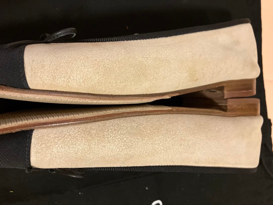 シャネル　スエードバレエシューズ　フラットシューズ