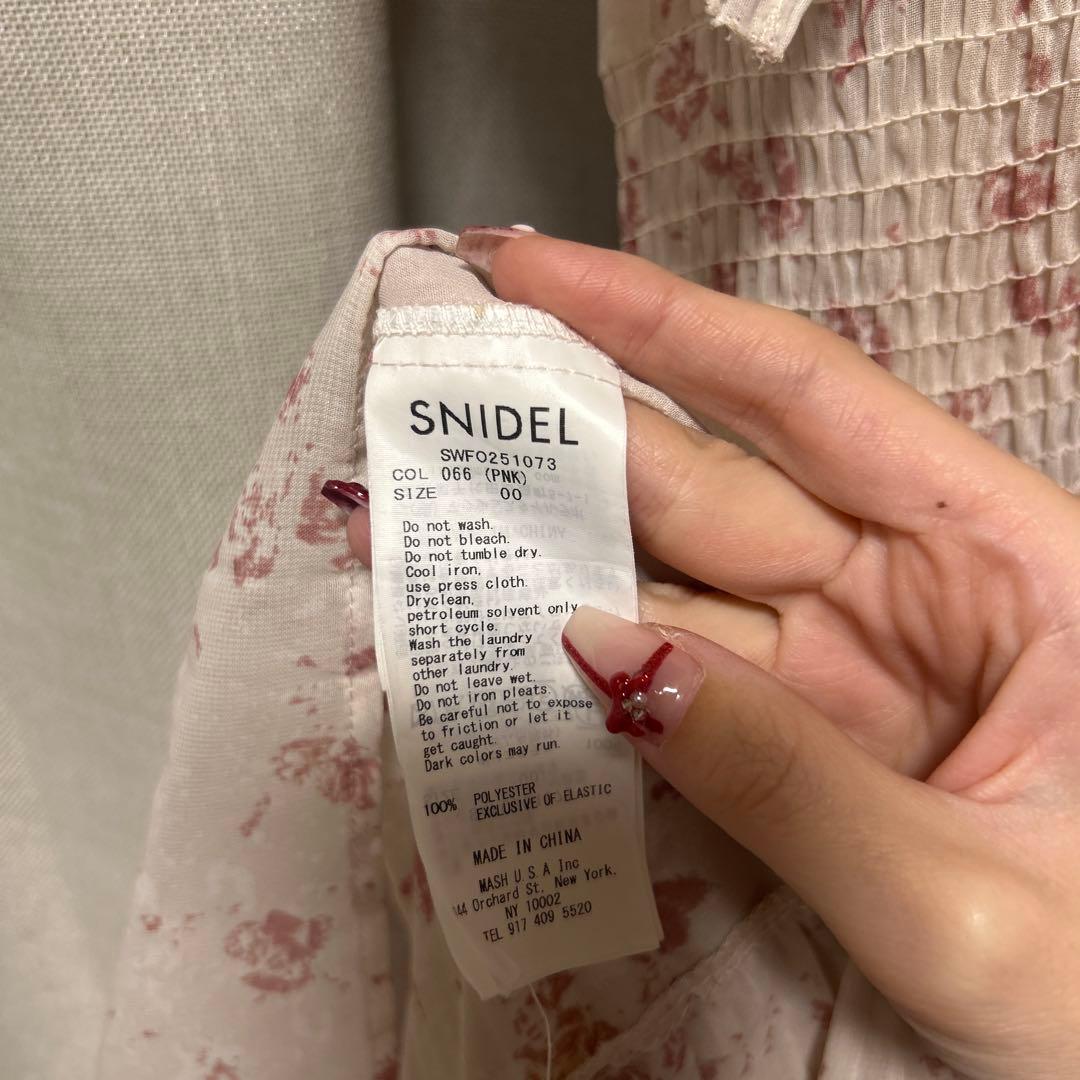 【00サイズ】SNIDEL sustainableフリルワンピース