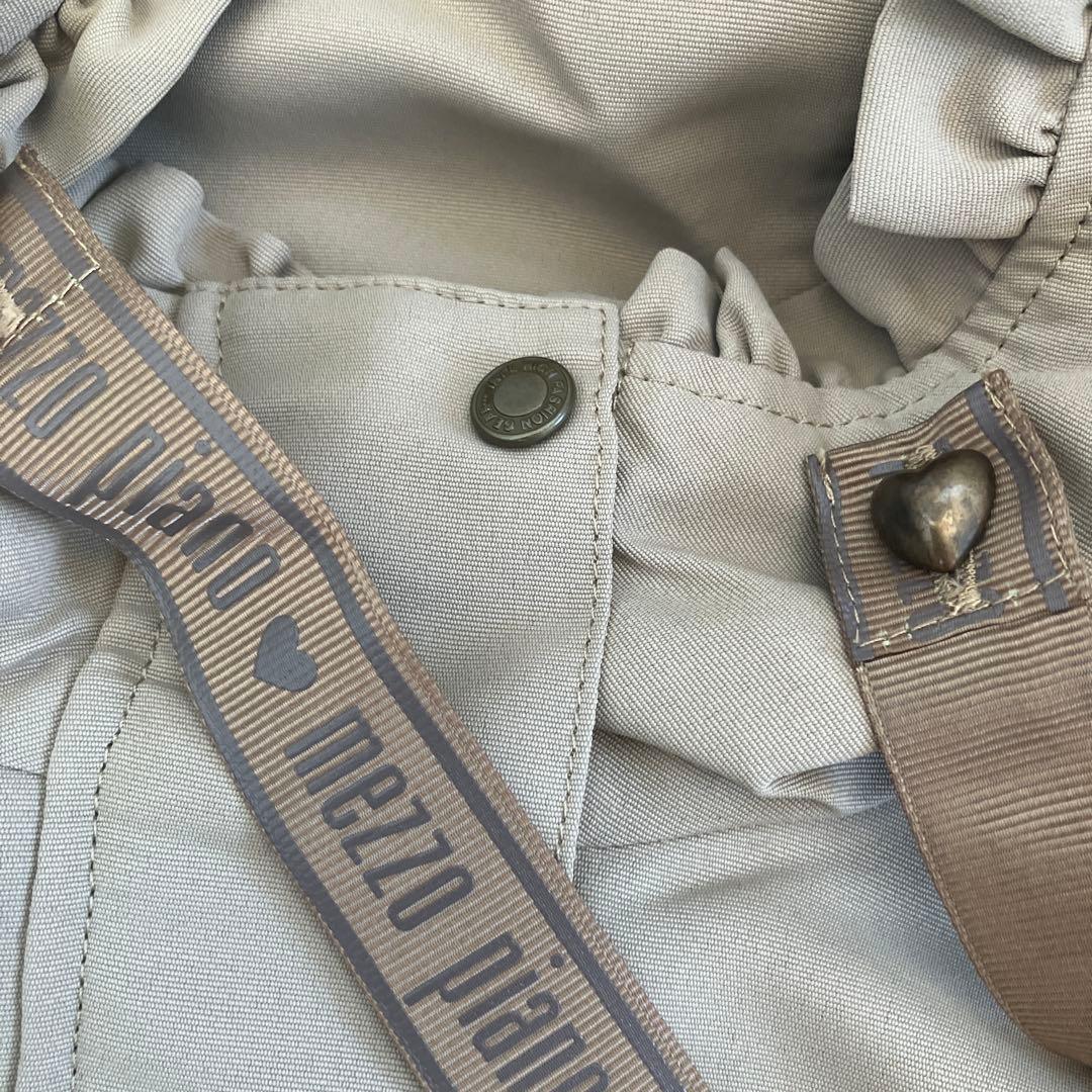 Mezzo Piano フリル付きジャケット グレー　120 二枚重ね