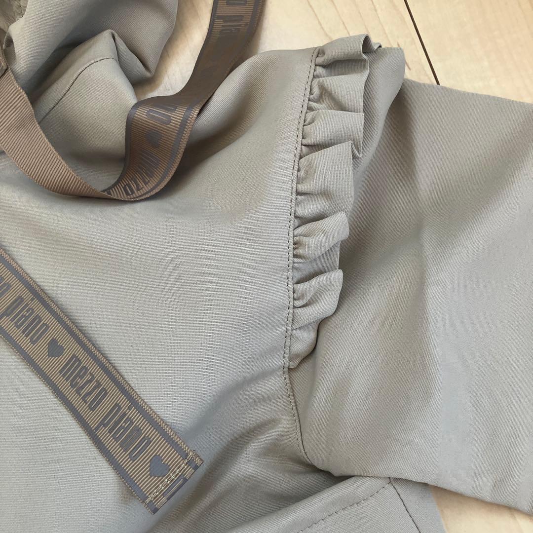 Mezzo Piano フリル付きジャケット グレー　120 二枚重ね