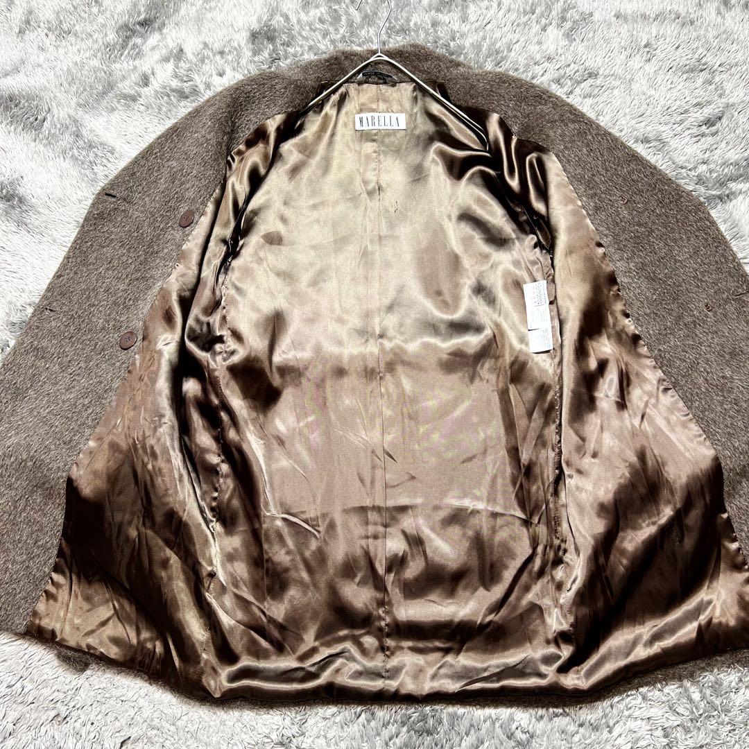 マレーラ MaxMara モヘヤ アルパカ ベルテッドコート L相当 極美品