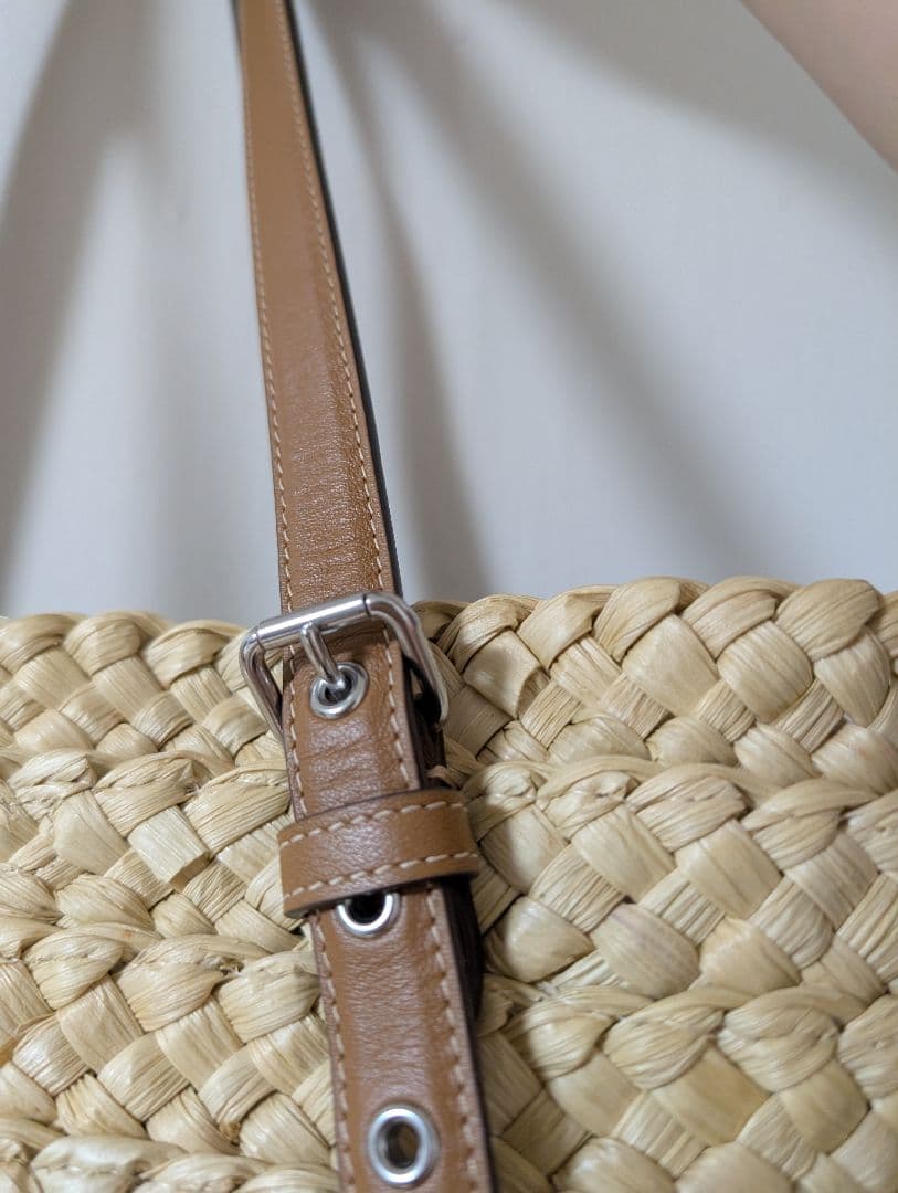 COACH　 トートバッグ かご　バッグ 　ベージュ