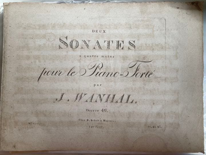 ヴァンハル：４手のための２つのソナタ集Op.46 W.XIIa：8,9