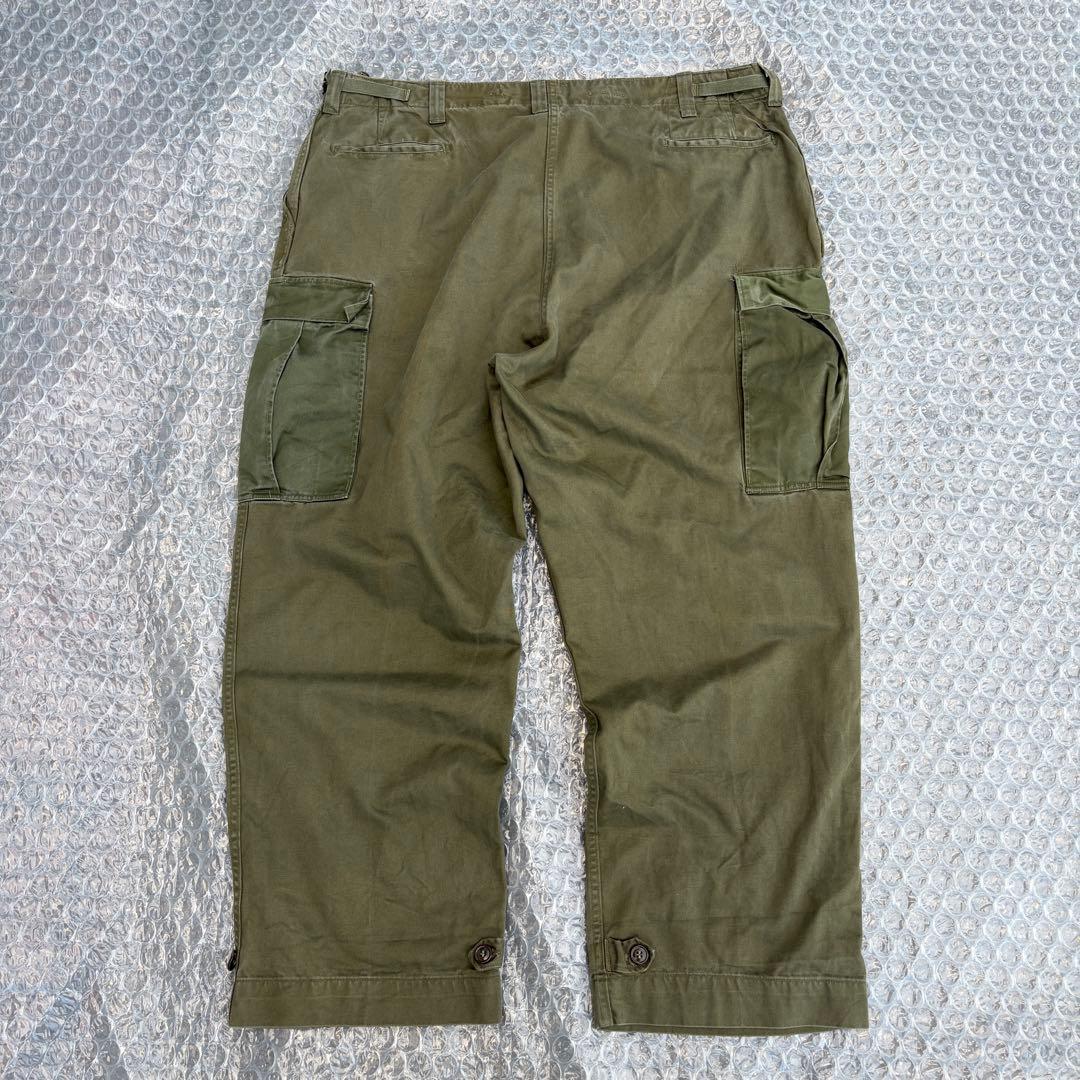 貴重なビックサイズ 50s 米軍 実物 m51カーゴパンツ m43 フィールド