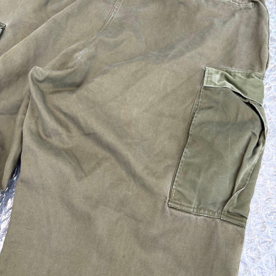 貴重なビックサイズ 50s 米軍 実物 m51カーゴパンツ m43 フィールド