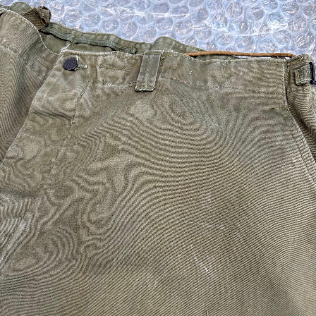 貴重なビックサイズ 50s 米軍 実物 m51カーゴパンツ m43 フィールド