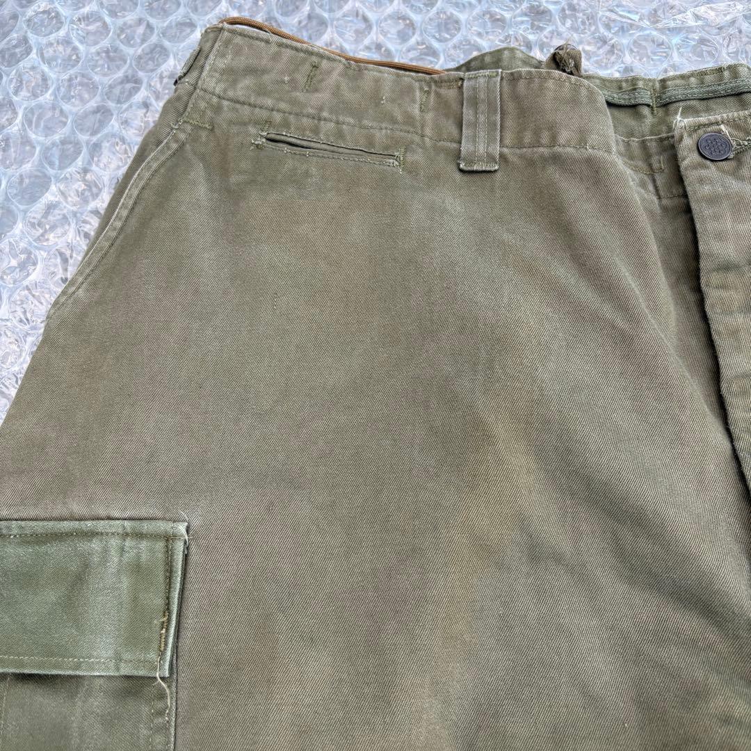 貴重なビックサイズ 50s 米軍 実物 m51カーゴパンツ m43 フィールド