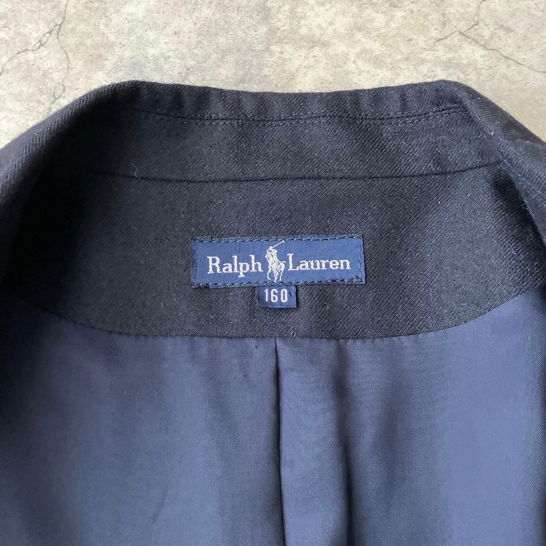 美品 ラルフローレン 紺ブレ ブレザー テーラードジャケット 金ボタンネイビー