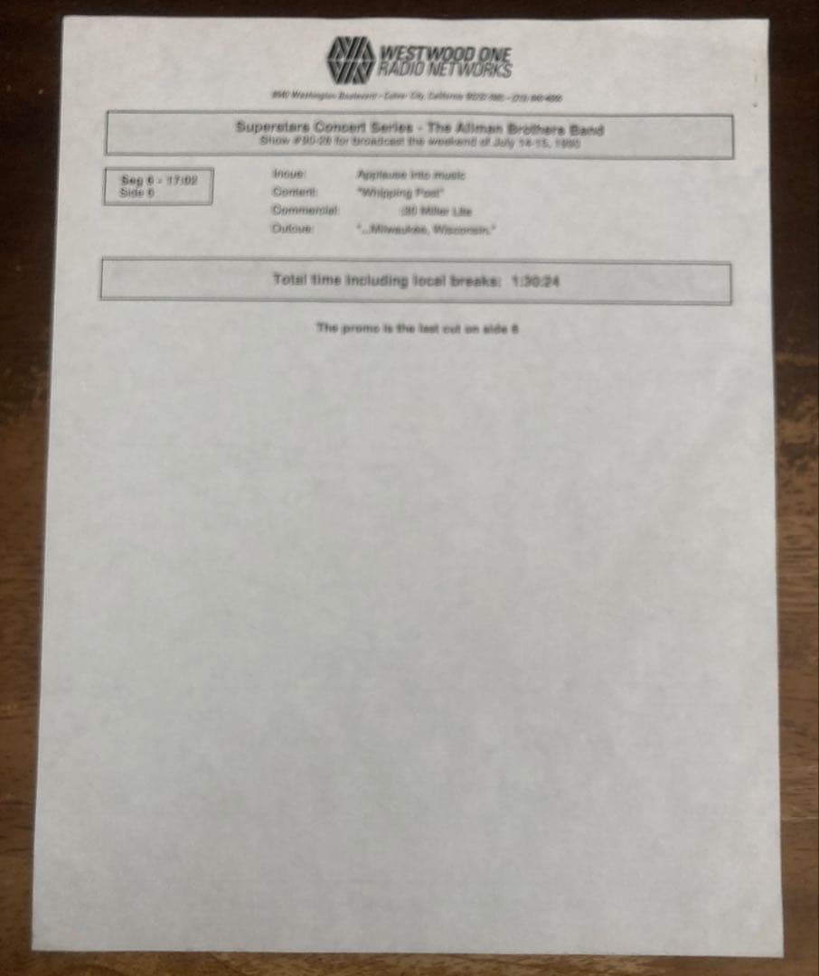 ◾️極美盤◾️1990年未発表ライブ放送用マスター3LP■THE ALLMAN BR