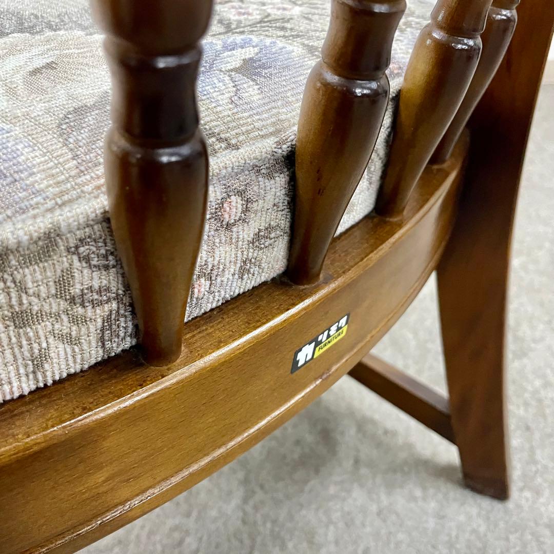 【カリモク】\"コロニアル\"CC3400 肘付食堂椅子 No.5