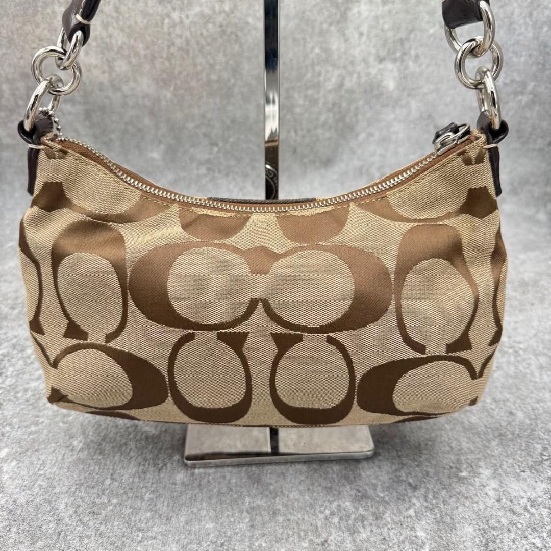 美品 コーチ 2WAY アクセサリーポーチ F19218 ワンショルダー