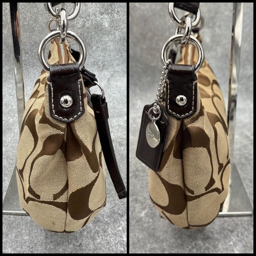 美品 コーチ 2WAY アクセサリーポーチ F19218 ワンショルダー