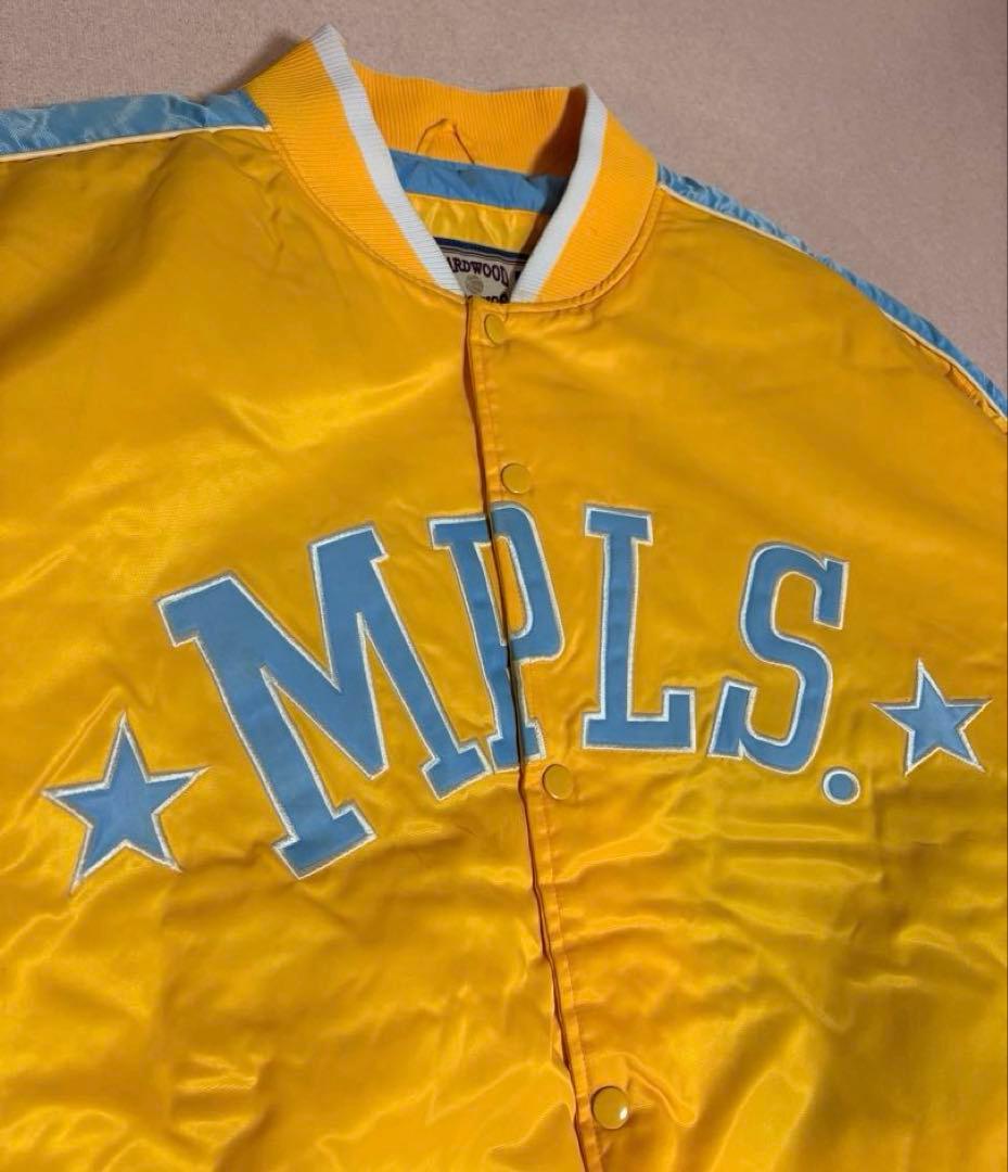 90s NBA MPLS ミネアポリス レイカーズ スタジャン バスケットチーム