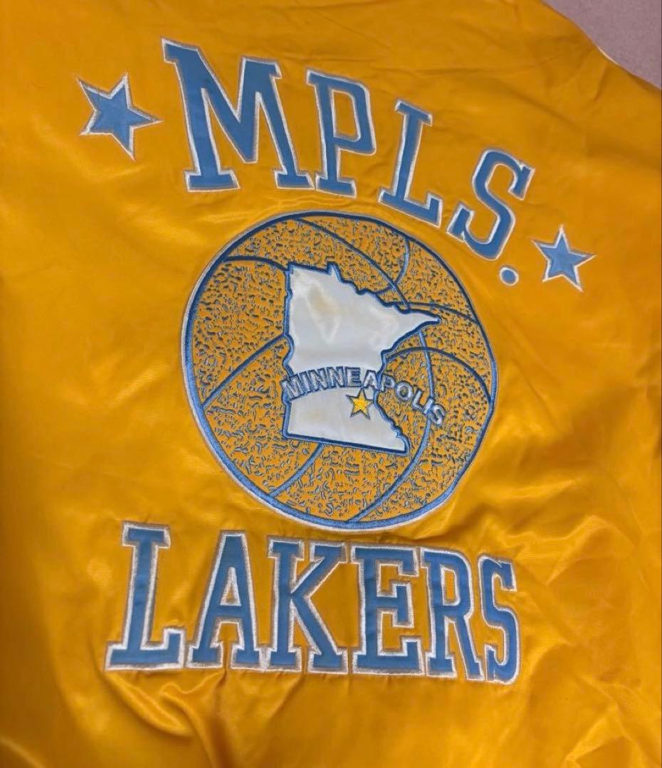 90s NBA MPLS ミネアポリス レイカーズ スタジャン バスケットチーム