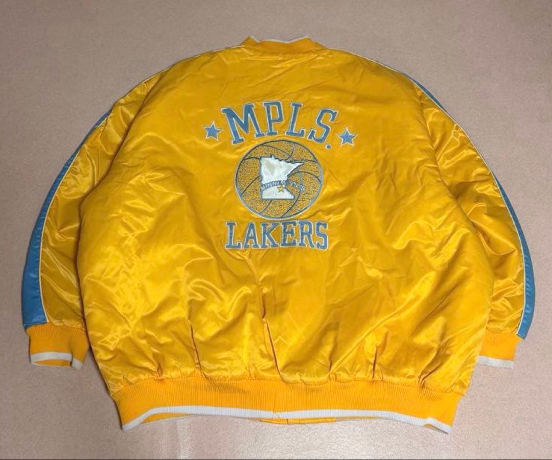 90s NBA MPLS ミネアポリス レイカーズ スタジャン バスケットチーム