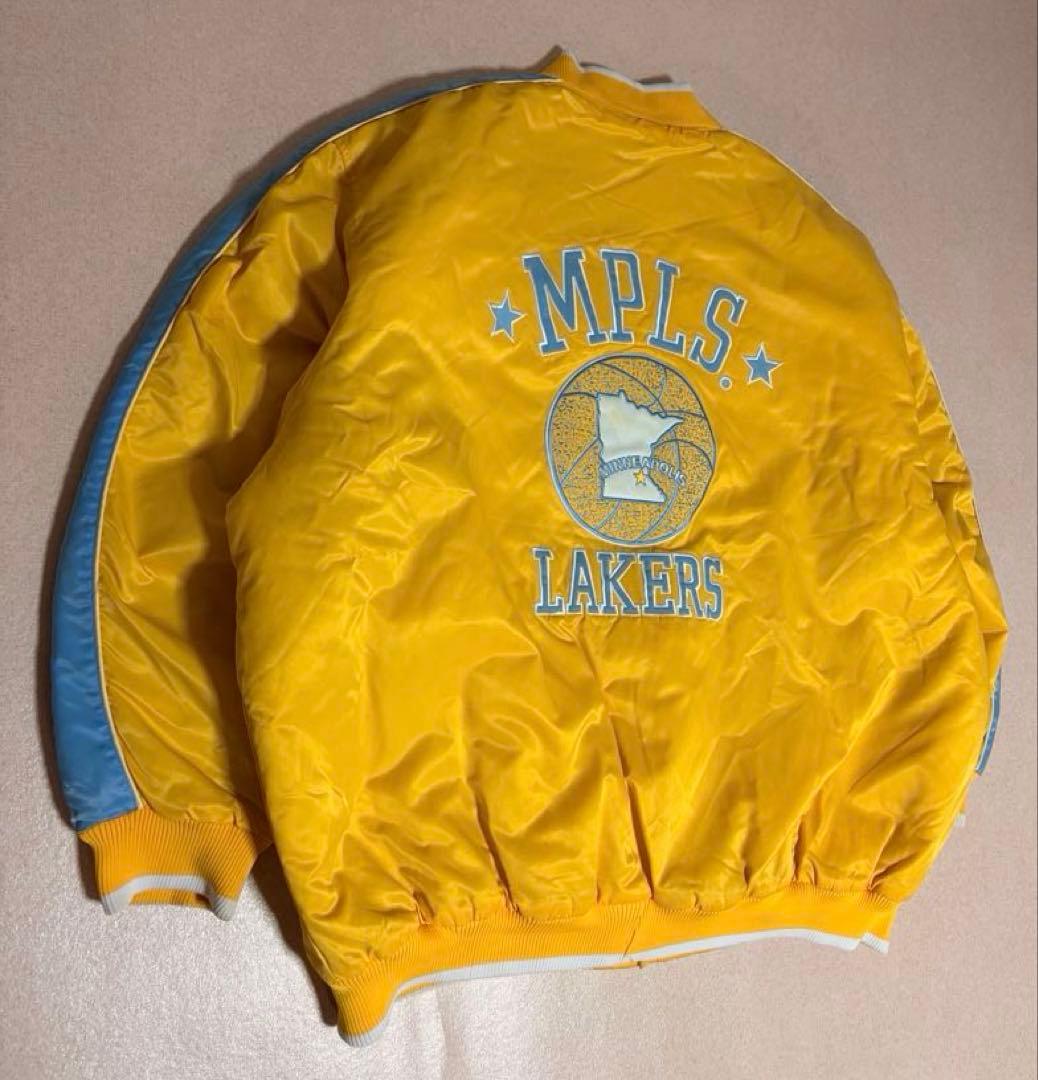 90s NBA MPLS ミネアポリス レイカーズ スタジャン バスケットチーム