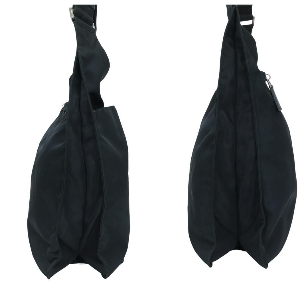 Gカード付 美品 PRADA プラダ ショルダーバッグ NERO 黒 三角ロゴ