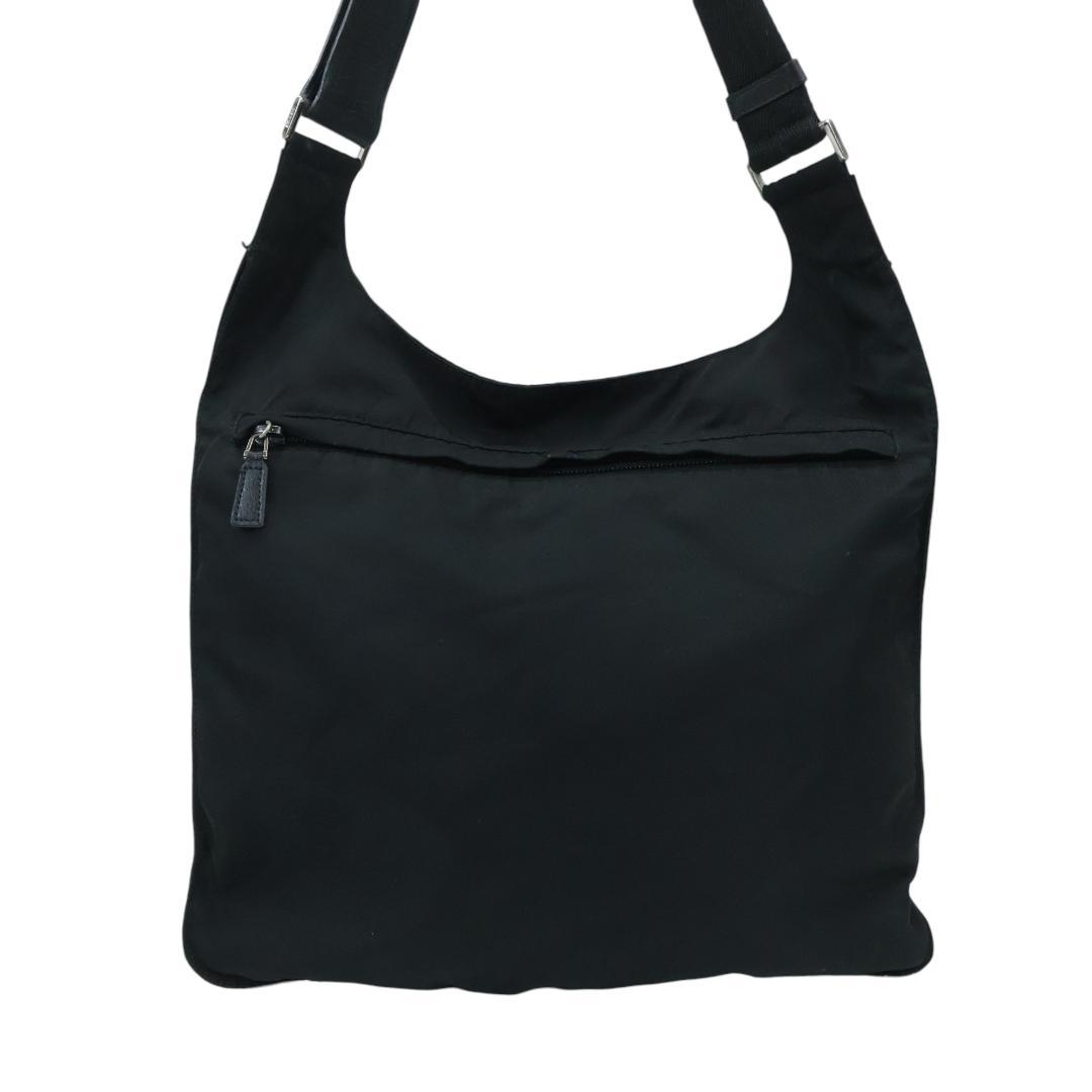 Gカード付 美品 PRADA プラダ ショルダーバッグ NERO 黒 三角ロゴ