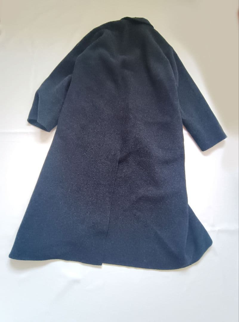 ほぼ未使用　23aw LIDNM ショールカラー　リバーコート ブラック　M