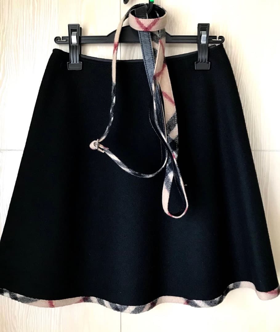 バーバリー　巻きスカート