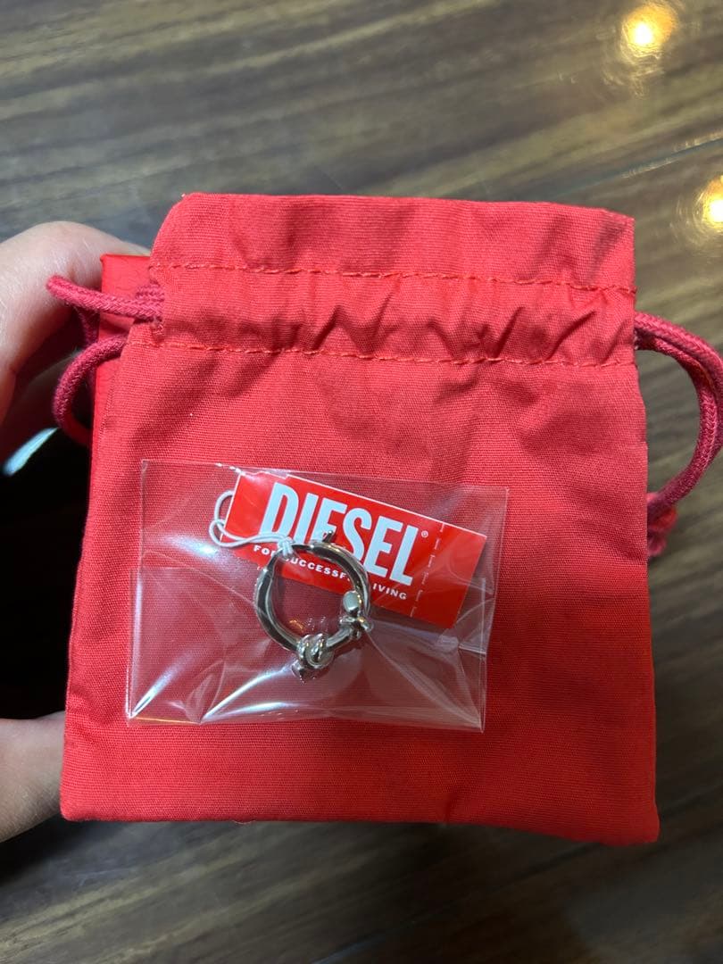 DIESEL Dx1447 シルバー ピアス(片耳用)