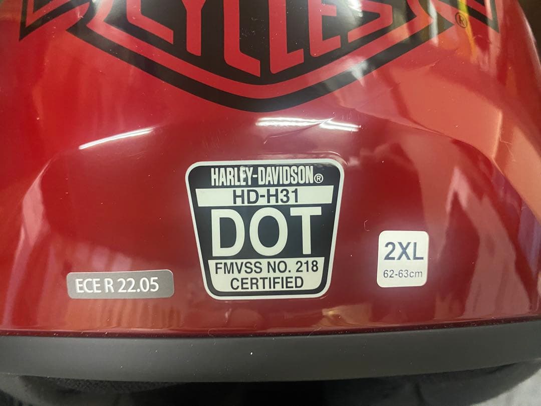 【専用ページ】未使用　日本未発売　ハーレーダビットソン　フルフェイス2XL 赤