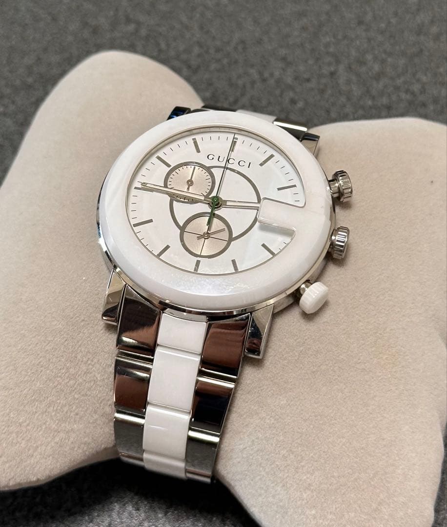 希少 GUCCI グッチ101M Gクロノ 腕時計 セラミック セラミック