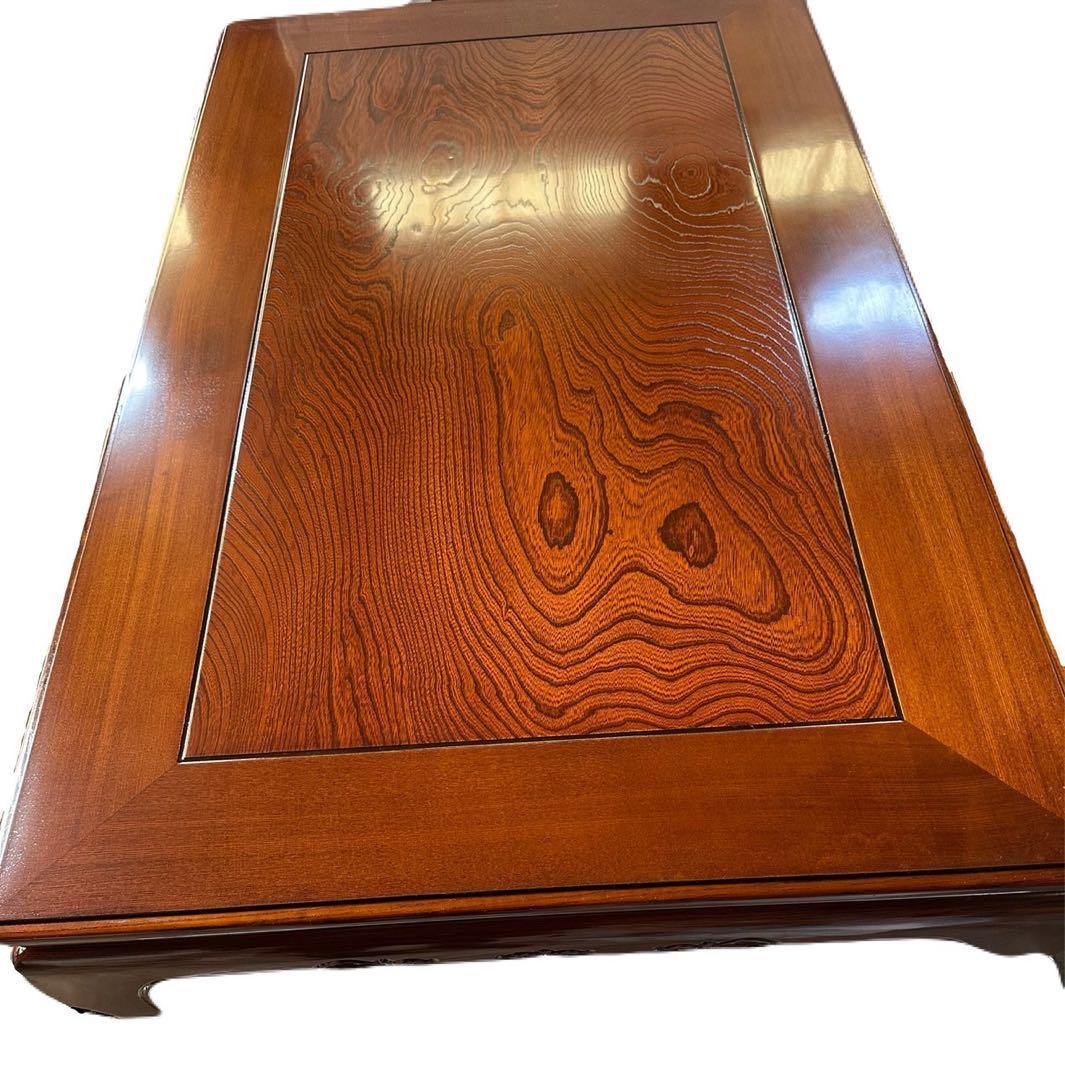 (美品)こたつ　木製茶色座卓 ブラウン