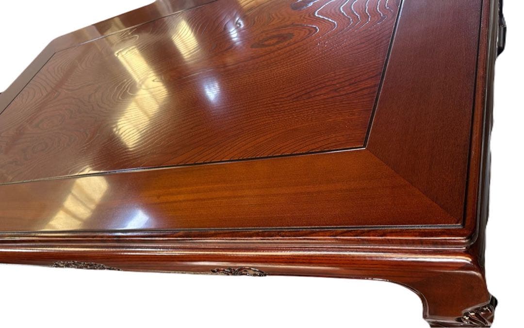 (美品)こたつ　木製茶色座卓 ブラウン