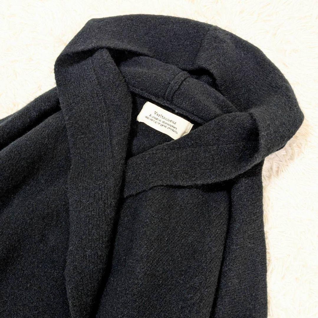 ヴェリテクール コンプレッション 圧縮 ロング コート 黒 フリーサイズ