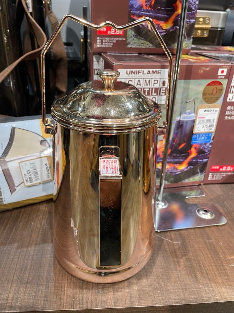 ⭐︎大幅値下げ中⭐︎限定ユニフレーム キャンプケトルジャンボ　ピンクゴールド