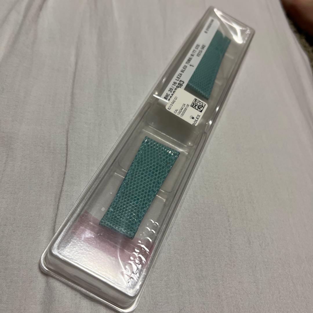 ロレックス　ビーチ　純正　ベルト　ブルー　新品