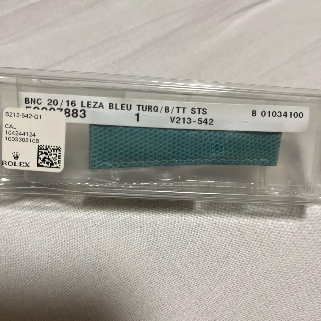 ロレックス　ビーチ　純正　ベルト　ブルー　新品