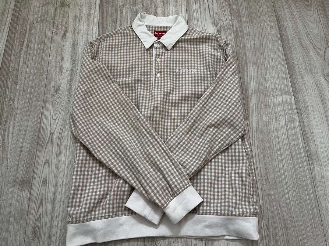 トップス supreme Gingham L/S Polo