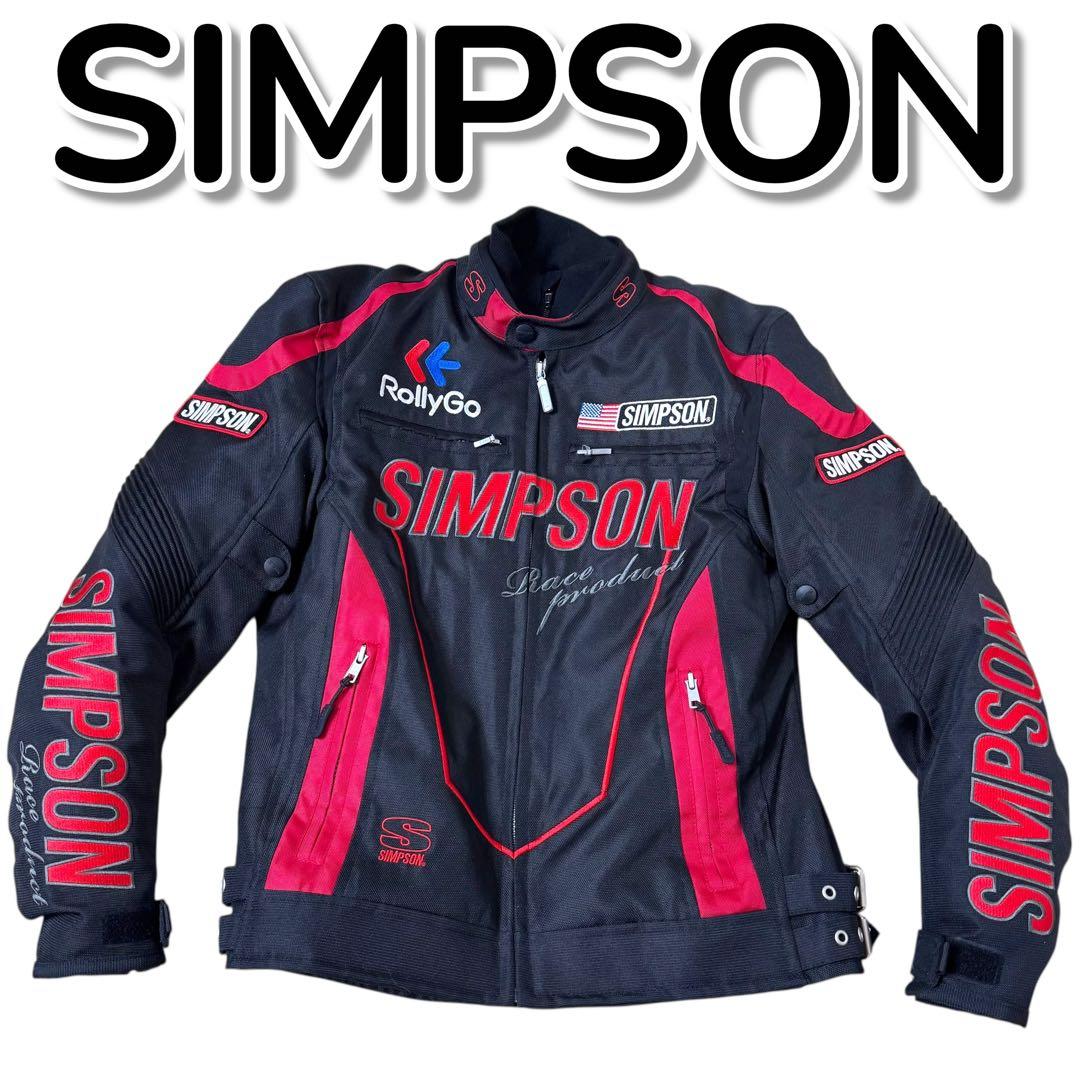 極美品 SIMPSONシンプソン 60周年記念ジャケット プロテクター有 M