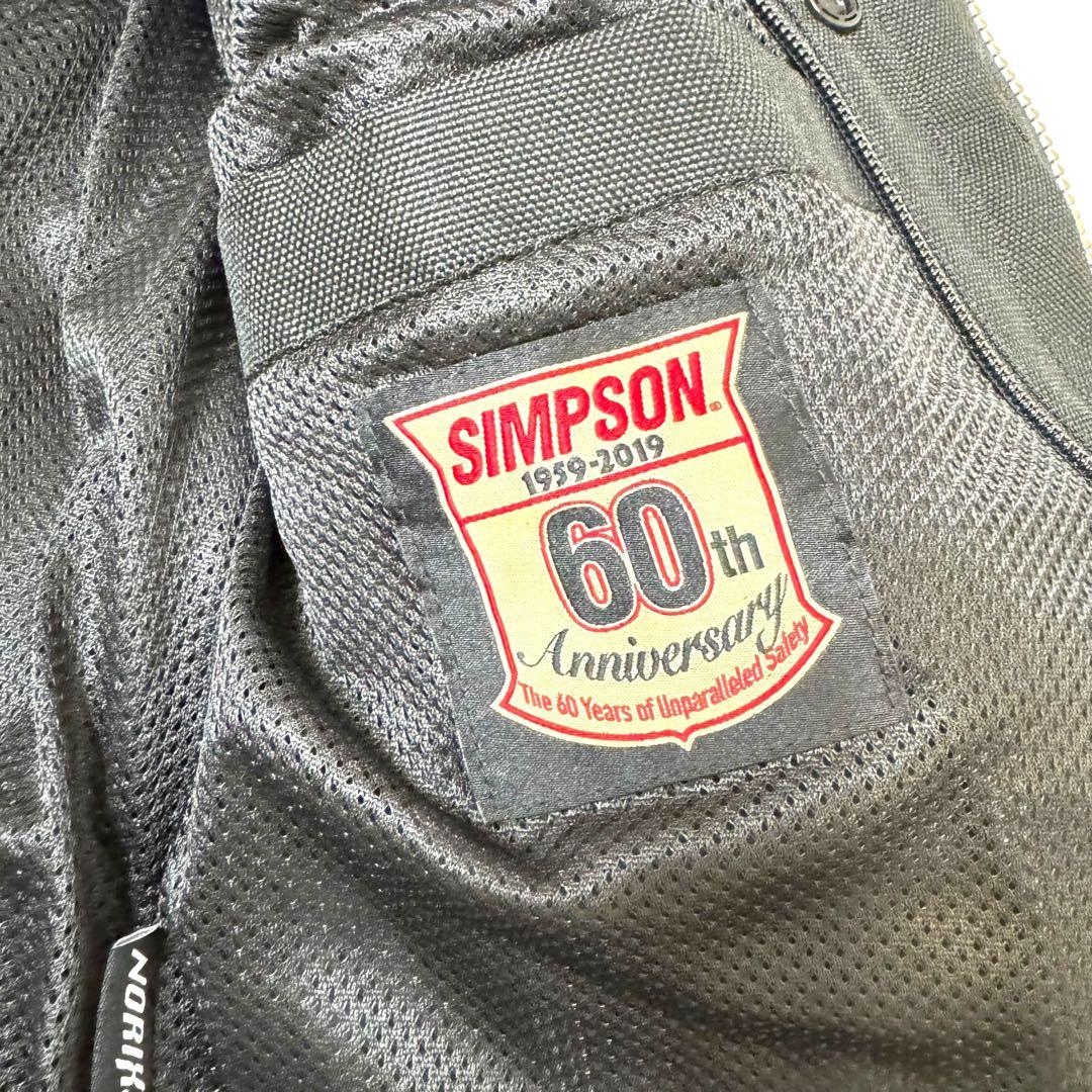 極美品 SIMPSONシンプソン 60周年記念ジャケット プロテクター有 M