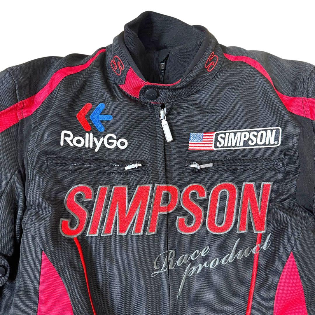 極美品 SIMPSONシンプソン 60周年記念ジャケット プロテクター有 M