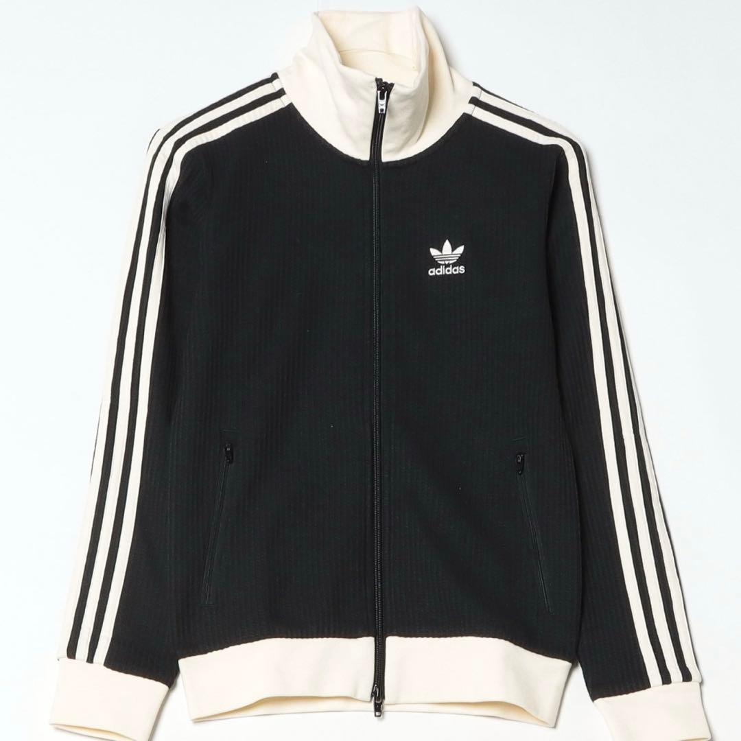 adidas アディカラー ワッフル クラシック トラックトップ ブラック XS