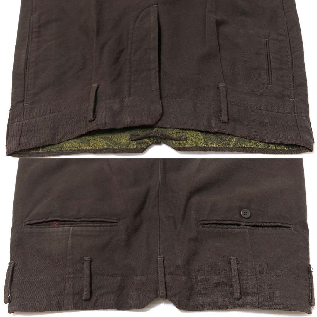 ●美品 incotex 46 ルーマニア製 定価¥40,000程 綿毛 ライン◎