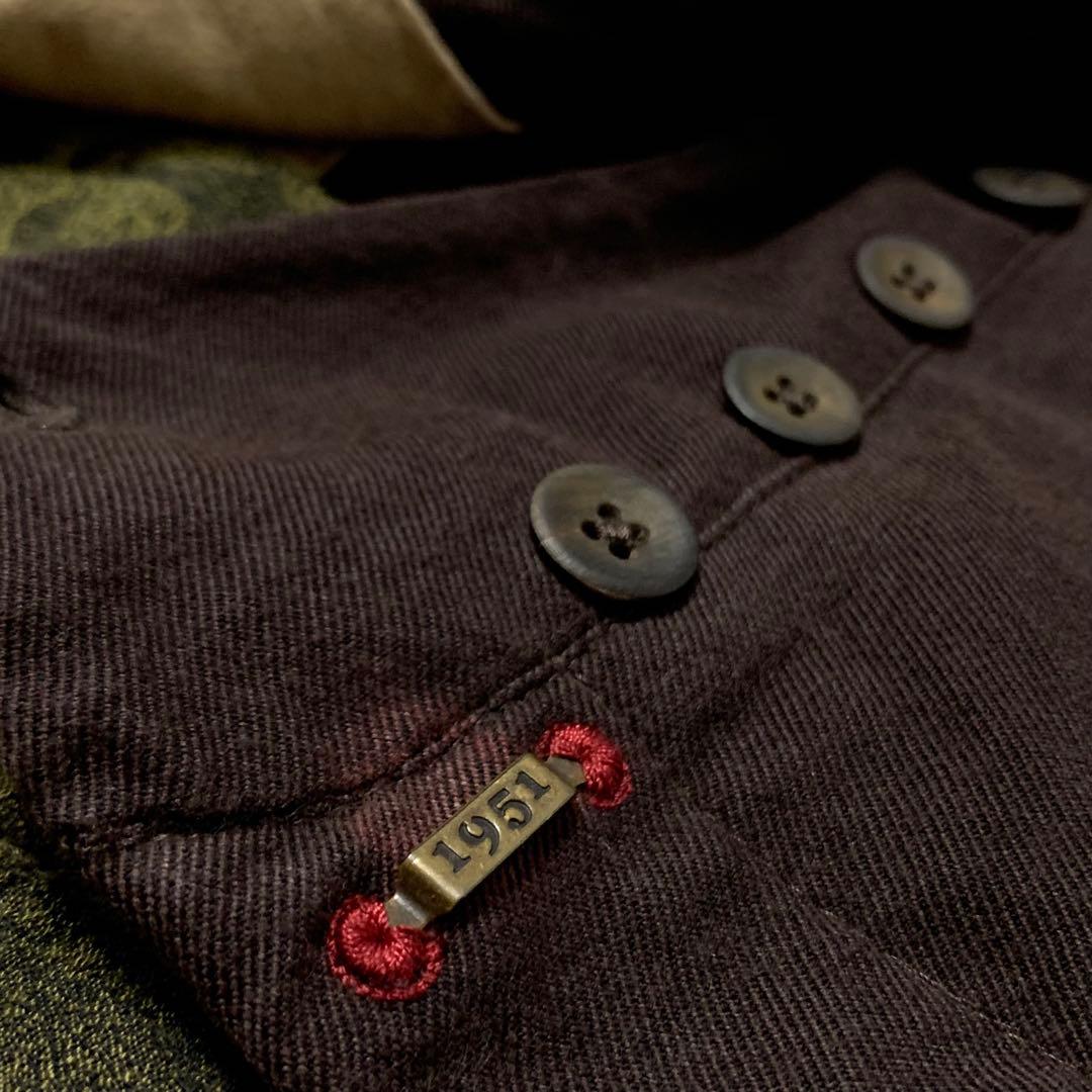 ●美品 incotex 46 ルーマニア製 定価¥40,000程 綿毛 ライン◎