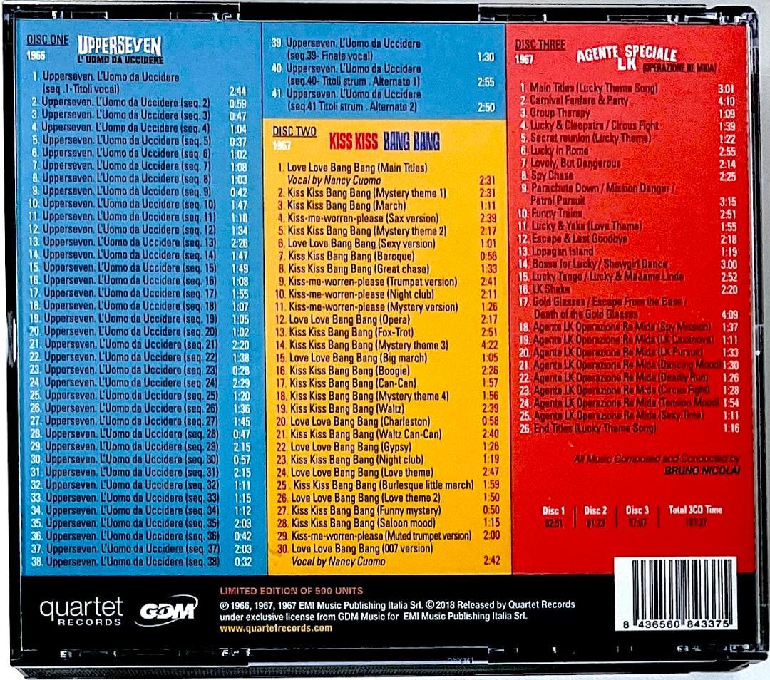 廃盤 500枚限定盤 ブルーノ・ニコライ ユーロ・スパイ映画 サウンドトラック