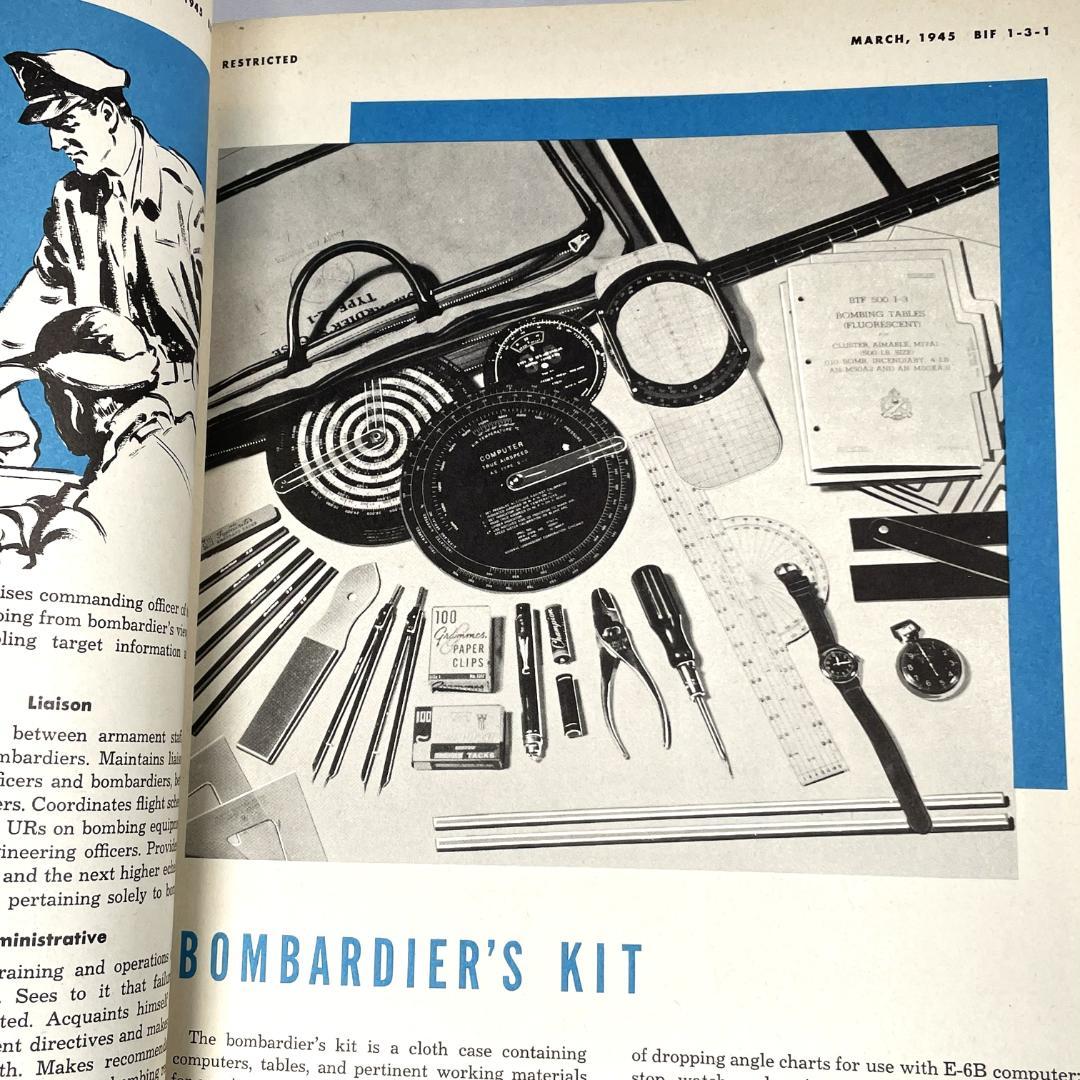 超希少 アメリカ陸軍航空隊 爆撃手情報ファイル US AAF BIF 1945年